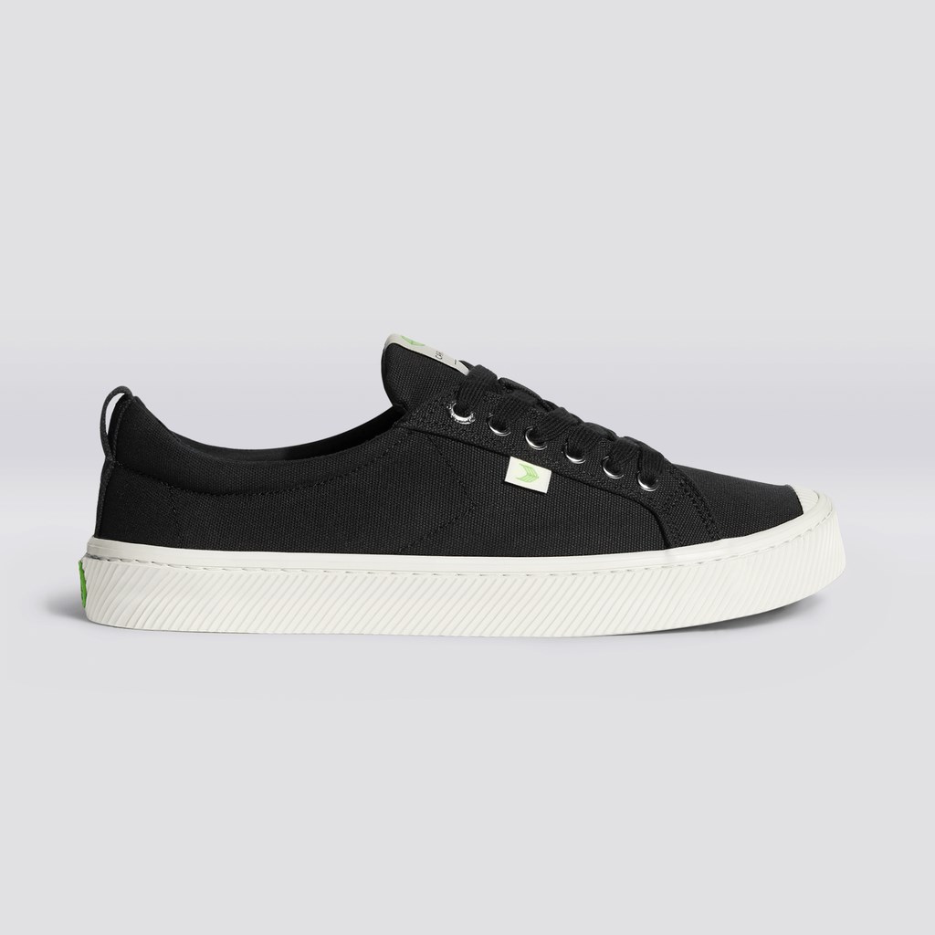 OCA LOW Cariuma Low Top Tela Vegan Noir Femme | GCK-7164886